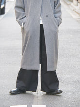 画像をギャラリービューアに読み込む, mizuiro ind "スタンドカラーロングコート CHARCOAL"