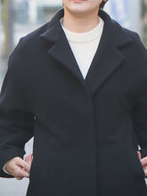 画像をギャラリービューアに読み込む, mizuiro ind "スタンドカラーロングコート BLACK"