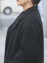 画像をギャラリービューアに読み込む, mizuiro ind "スタンドカラーロングコート BLACK"