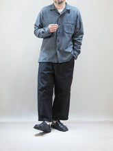 画像をギャラリービューアに読み込む, setto × toulouse "モールスキン 2タック ワイドパンツ BLACK"