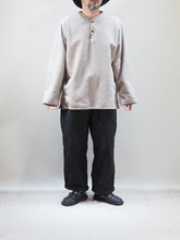 画像をギャラリービューアに読み込む, setto × toulouse "モールスキン 2タック ワイドパンツ BLACK"