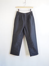 画像をギャラリービューアに読み込む, setto × toulouse "モールスキン 2タック ワイドパンツ BLACK"