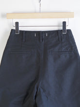 画像をギャラリービューアに読み込む, setto × toulouse "モールスキン 2タック ワイドパンツ BLACK"