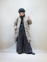 画像をギャラリービューアに読み込む, miffew "NO COLLAR DOWN COAT BEIGE"