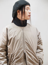 画像をギャラリービューアに読み込む, miffew "NO COLLAR DOWN COAT BEIGE"