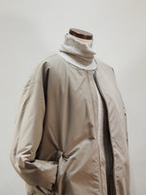 画像をギャラリービューアに読み込む, miffew "NO COLLAR DOWN COAT BEIGE"