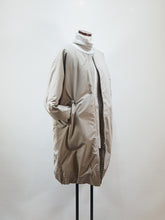 画像をギャラリービューアに読み込む, miffew "NO COLLAR DOWN COAT BEIGE"