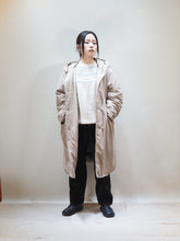 画像をギャラリービューアに読み込む, miffew "FOODED LONG DOWN COAT BEIGE"