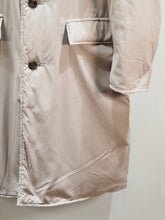 画像をギャラリービューアに読み込む, miffew "FOODED LONG DOWN COAT BEIGE"