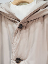 画像をギャラリービューアに読み込む, miffew "FOODED LONG DOWN COAT BEIGE"