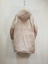 画像をギャラリービューアに読み込む, miffew "FOODED LONG DOWN COAT BEIGE"