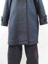 画像をギャラリービューアに読み込む, mizuiro ind "ウールメルトン Aライン フード付きコート BLACK"