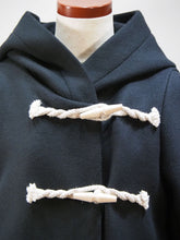 画像をギャラリービューアに読み込む, mizuiro ind "ウールメルトン Aライン フード付きコート BLACK"