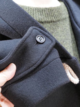 画像をギャラリービューアに読み込む, mizuiro ind "ウールメルトン Aライン フード付きコート BLACK"