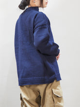 画像をギャラリービューアに読み込む, GUERNSEY WOOLLENS "オーバーサイズ ガンジーセーター NAVY size:38 "