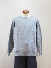 画像をギャラリービューアに読み込む, HARLEY "シェットランドウール オーバーサイズクルーネックセーター MID GREY"