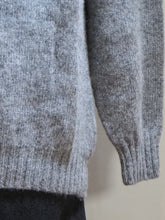 画像をギャラリービューアに読み込む, HARLEY "シェットランドウール オーバーサイズクルーネックセーター MID GREY"