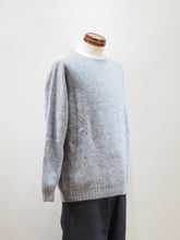 画像をギャラリービューアに読み込む, HARLEY "シェットランドウール オーバーサイズクルーネックセーター MID GREY"