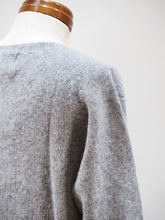 画像をギャラリービューアに読み込む, HARLEY "シェットランドウール オーバーサイズクルーネックセーター MID GREY"