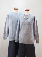 画像をギャラリービューアに読み込む, HARLEY "シェットランドウール オーバーサイズクルーネックセーター MID GREY"