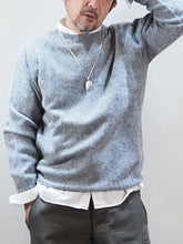 画像をギャラリービューアに読み込む, HARLEY "シェットランドウール オーバーサイズクルーネックセーター MID GREY"