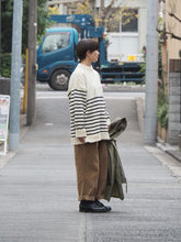 画像をギャラリービューアに読み込む, JAMES CHARLOTTE "ガンジーセーター NATURAL/NAVY”