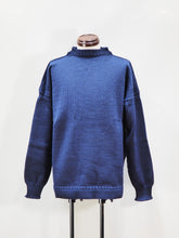 画像をギャラリービューアに読み込む, GUERNSEY WOOLLENS "オーバーサイズ ガンジーセーター NAVY size:38 "