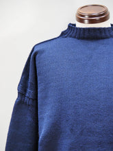 画像をギャラリービューアに読み込む, GUERNSEY WOOLLENS "オーバーサイズ ガンジーセーター NAVY size:38 "