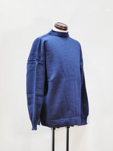 画像をギャラリービューアに読み込む, GUERNSEY WOOLLENS "オーバーサイズ ガンジーセーター NAVY size:38 "