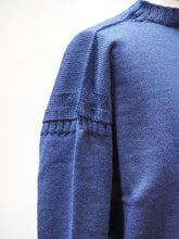 画像をギャラリービューアに読み込む, GUERNSEY WOOLLENS "オーバーサイズ ガンジーセーター NAVY size:38 "