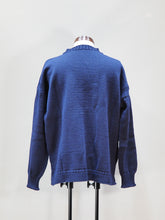 画像をギャラリービューアに読み込む, GUERNSEY WOOLLENS "オーバーサイズ ガンジーセーター NAVY size:38 "
