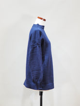 画像をギャラリービューアに読み込む, GUERNSEY WOOLLENS "オーバーサイズ ガンジーセーター NAVY size:38 "