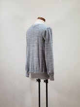 画像をギャラリービューアに読み込む, PATCHII "吊り編みスウェット 丸胴ラグランスリーブクルーネック チャコール"