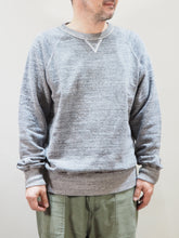 画像をギャラリービューアに読み込む, PATCHII "吊り編みスウェット 丸胴ラグランスリーブクルーネック チャコール"