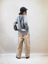 画像をギャラリービューアに読み込む, PATCHII "吊り編みスウェット 丸胴ラグランスリーブクルーネック チャコール"