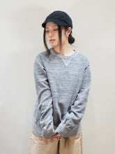 画像をギャラリービューアに読み込む, PATCHII "吊り編みスウェット 丸胴ラグランスリーブクルーネック チャコール"