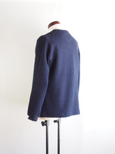 画像をギャラリービューアに読み込む, AUDIENCE "ストライプキルト ノーカラースナップジャケット NAVY"