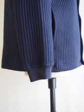 画像をギャラリービューアに読み込む, AUDIENCE "ストライプキルト ノーカラースナップジャケット NAVY"