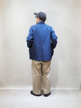 画像をギャラリービューアに読み込む, MOJITO "リネン コットン PROPOSE SACK COAT NAVY"

