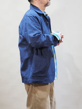 画像をギャラリービューアに読み込む, MOJITO "リネン コットン PROPOSE SACK COAT NAVY"
