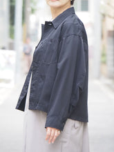 画像をギャラリービューアに読み込む, KHA:KI &quot;WIDE SQUERE JACKET DARK NAVY&quot;

