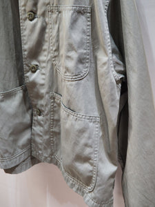 KHA:KI "WIDE SQUERE JACKET OLIVE"