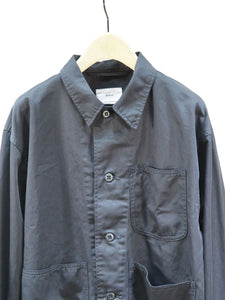 KHA:KI "WIDE SQUERE JACKET DARK NAVY"