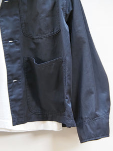 KHA:KI "WIDE SQUERE JACKET DARK NAVY"