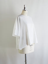画像をギャラリービューアに読み込む, NOUVELLES DU PARADIS "コットン天竺 ワイドTシャツ OFF WHITE”
