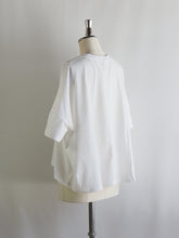 画像をギャラリービューアに読み込む, NOUVELLES DU PARADIS "コットン天竺 ワイドTシャツ OFF WHITE”
