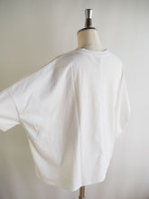 画像をギャラリービューアに読み込む, NOUVELLES DU PARADIS "コットン天竺 ワイドTシャツ OFF WHITE”
