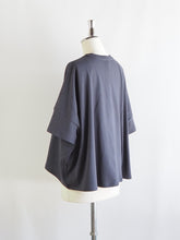 画像をギャラリービューアに読み込む, NOUVVELES DU PARADIS "コットン天竺 ワイドTシャツ SUMIKURO"
