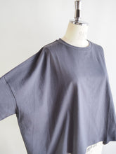 画像をギャラリービューアに読み込む, NOUVVELES DU PARADIS "コットン天竺 ワイドTシャツ SUMIKURO"
