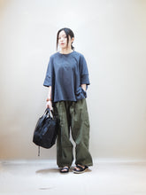 画像をギャラリービューアに読み込む, NOUVVELES DU PARADIS "コットン天竺 ワイドTシャツ SUMIKURO"
